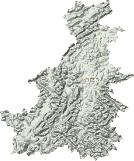 吞盘乡地形地图