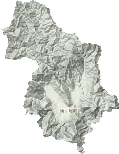 仙回瑶族乡地形地图