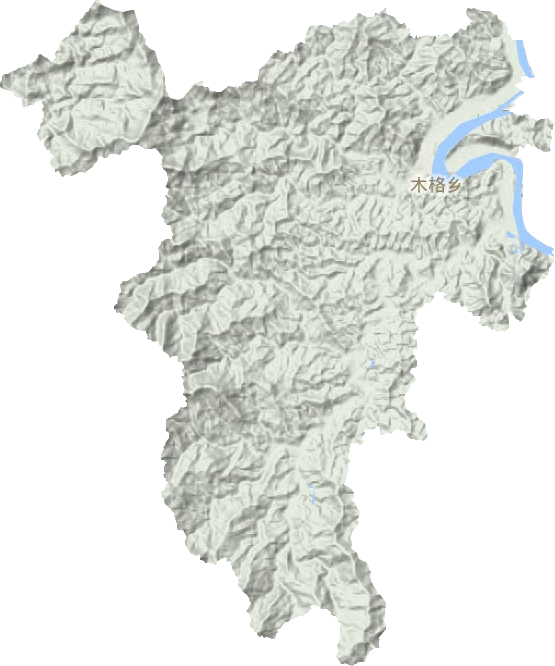 木格乡地形地图