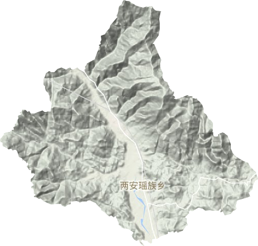 两安瑶族乡地形地图