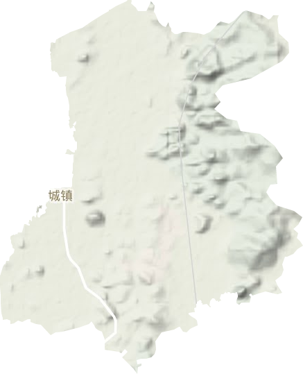 古城镇地形地图