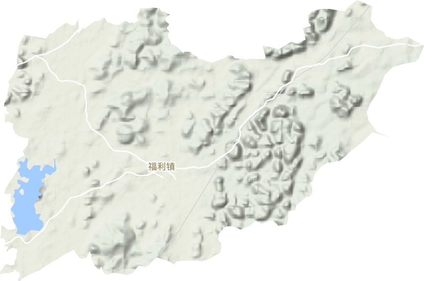 福利镇地形地图
