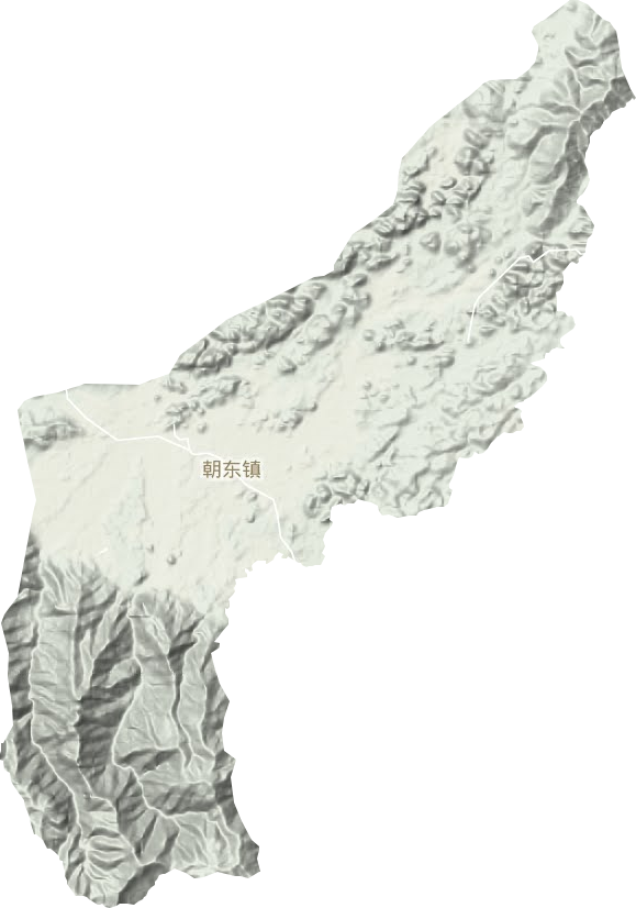 朝东镇地形地图