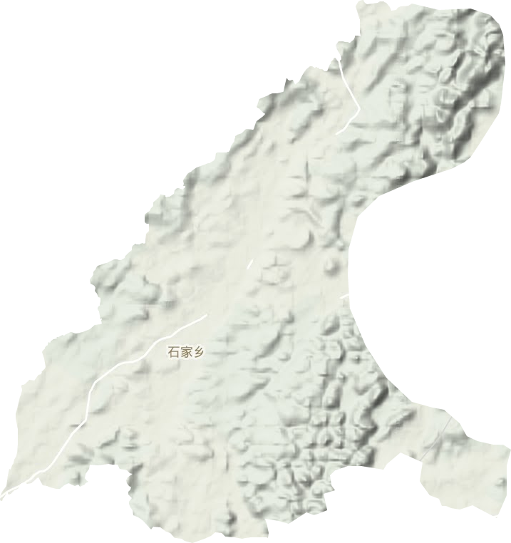 石家乡地形地图