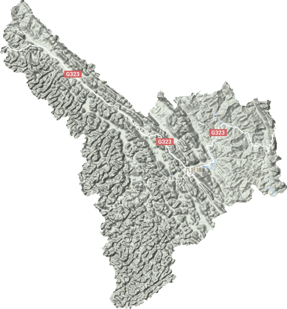 九圩镇地形地图