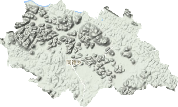 同德乡地形地图