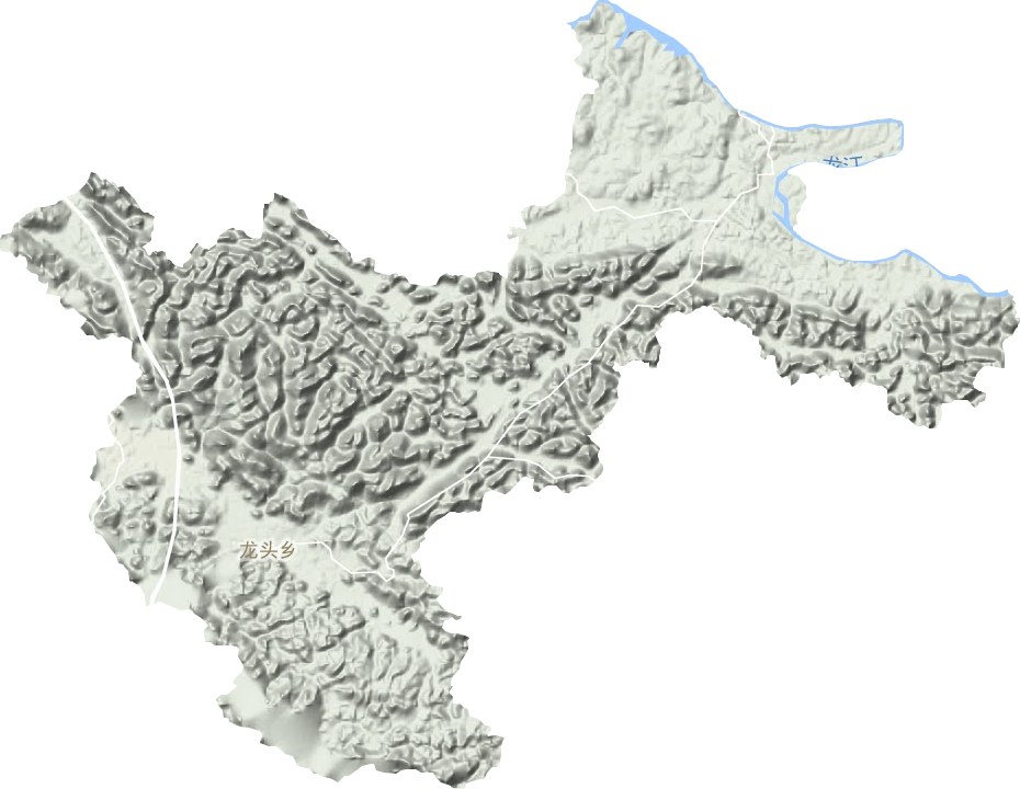 龙头乡地形地图