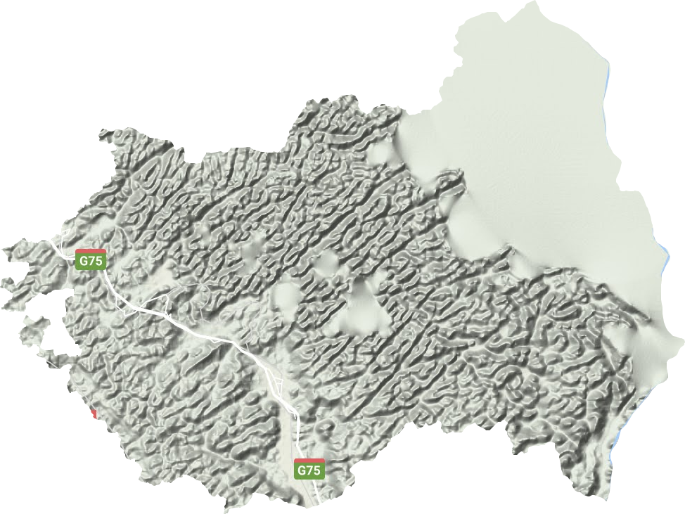 八圩瑶族乡地形地图