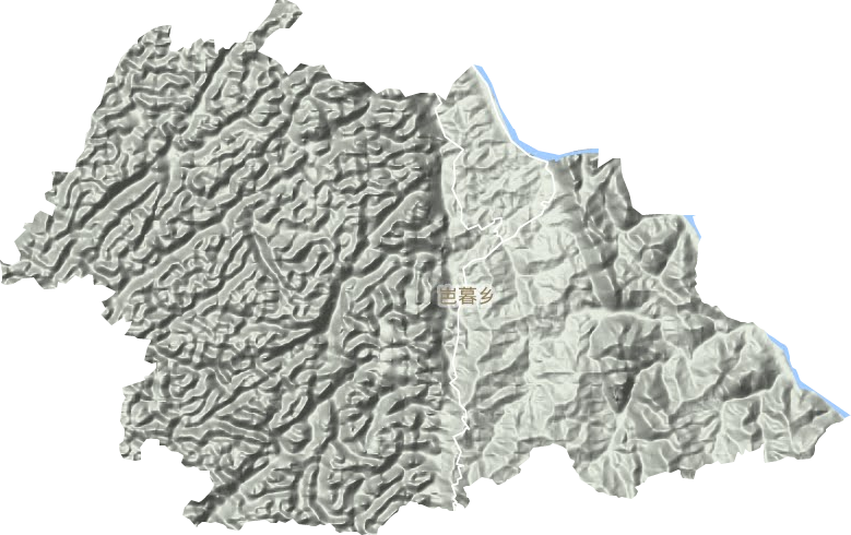 岜暮乡地形地图