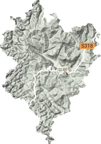 中亭乡地形地图