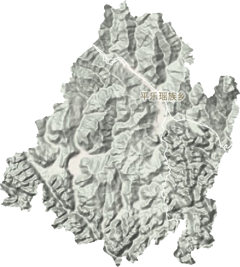 平乐瑶族乡地形地图