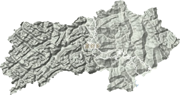金谷乡地形地图