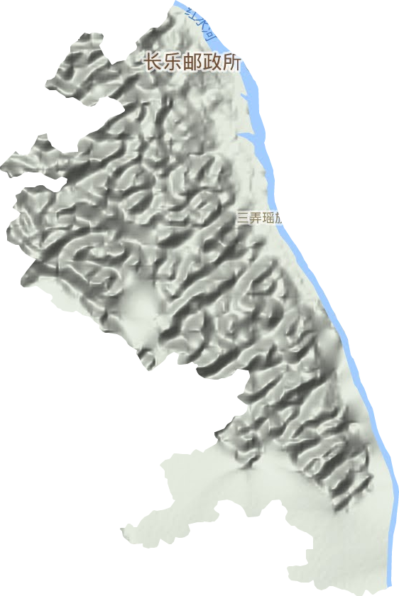 三弄瑶族乡地形地图
