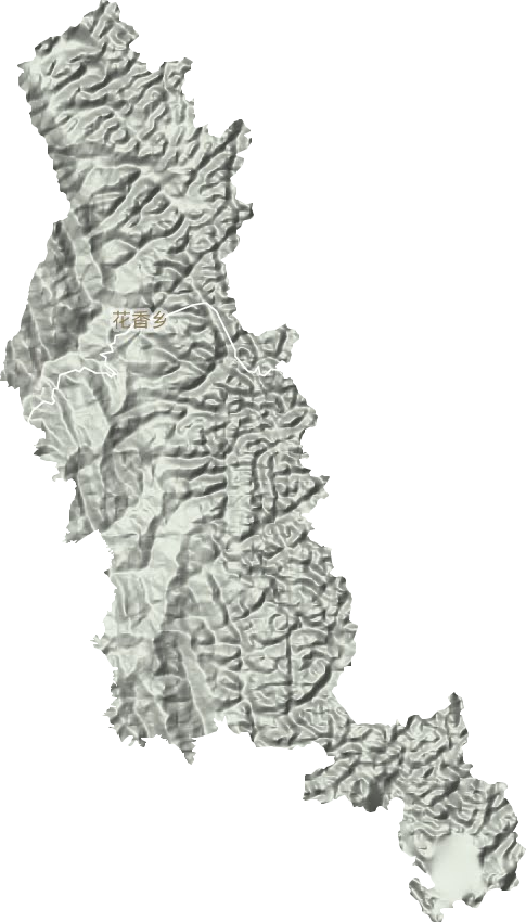 花香乡地形地图