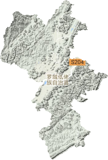 东门镇地形地图