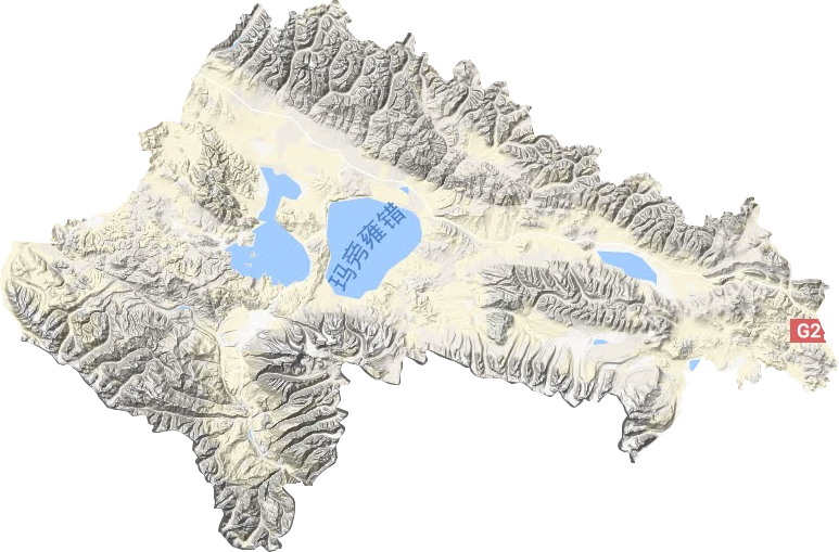 普兰县地形地图