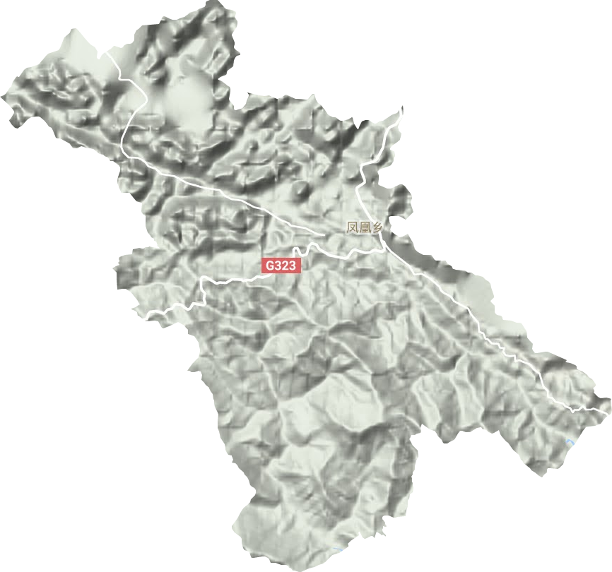 凤凰乡地形地图