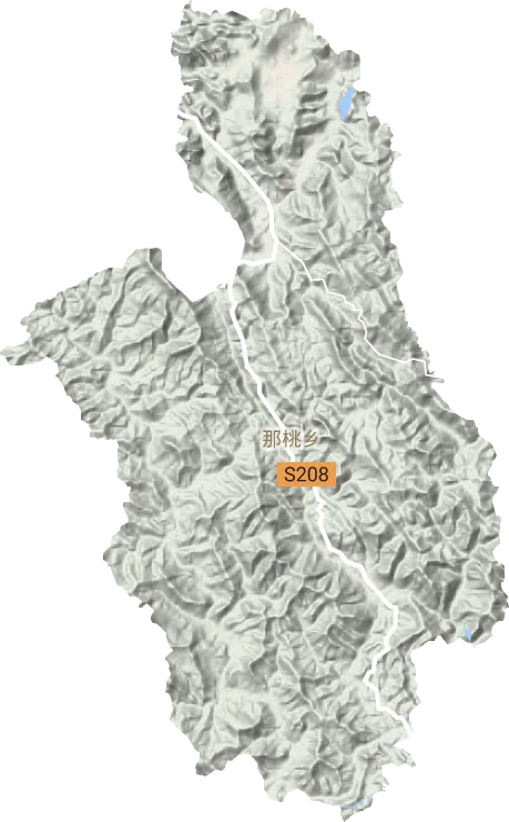 那桃乡地形地图