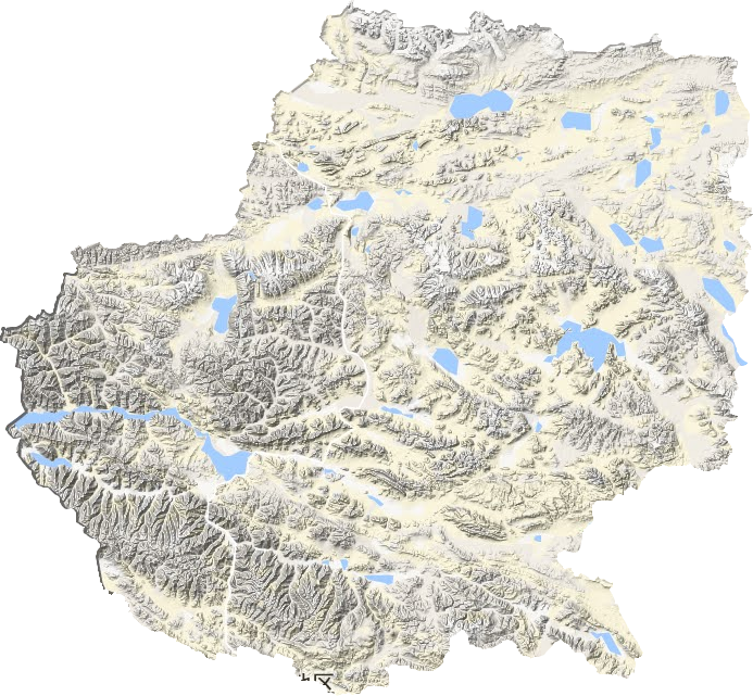 日土县地形地图