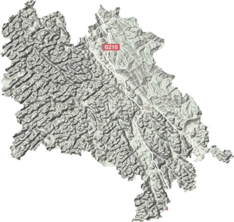 下坳镇地形地图