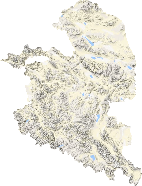 革吉县地形地图