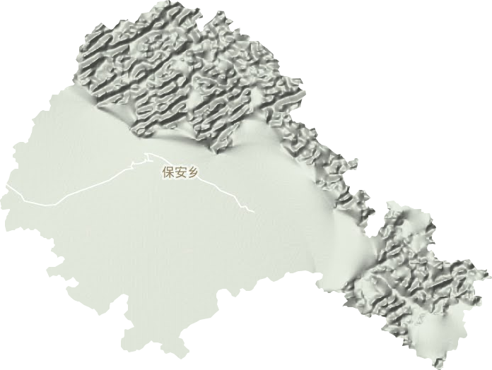 保安乡地形地图
