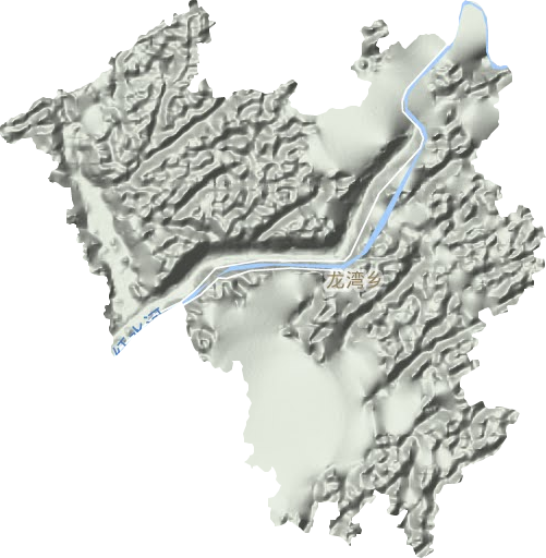 龙湾乡地形地图