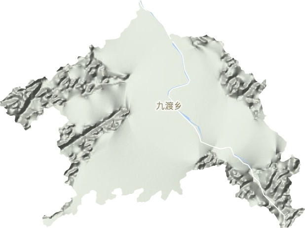 九渡乡地形地图