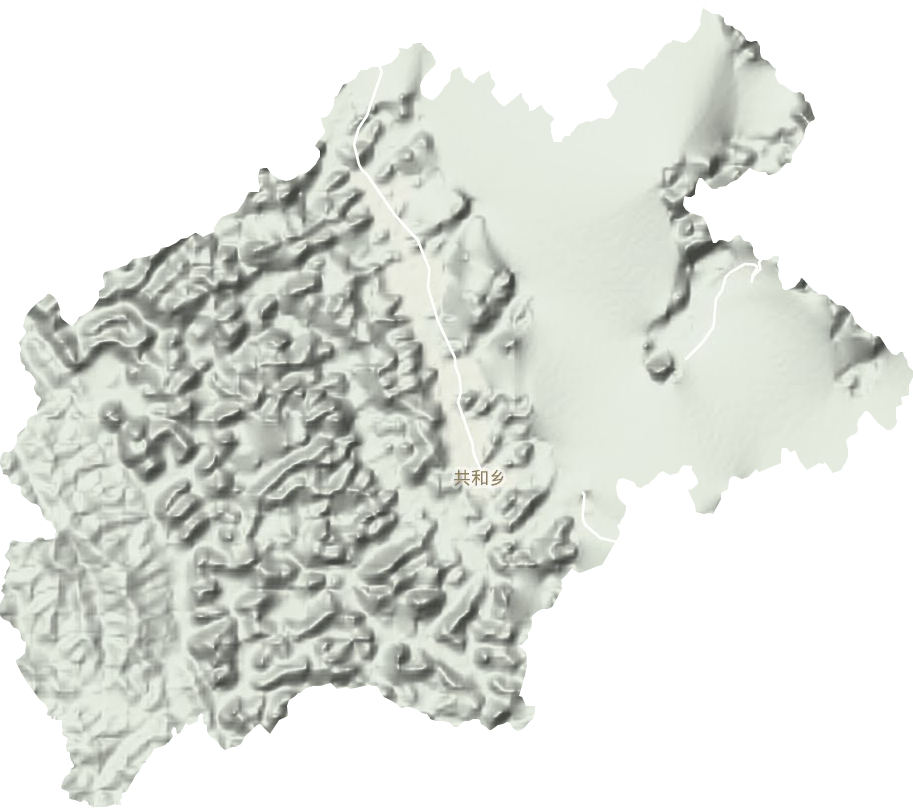 共和乡地形地图