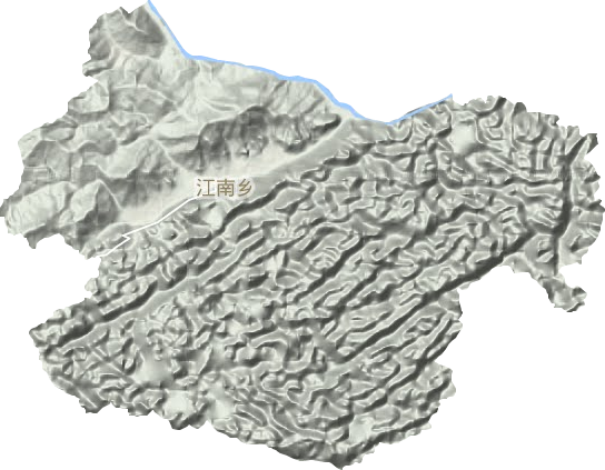 江南乡地形地图