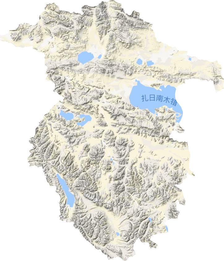 措勤县地形地图