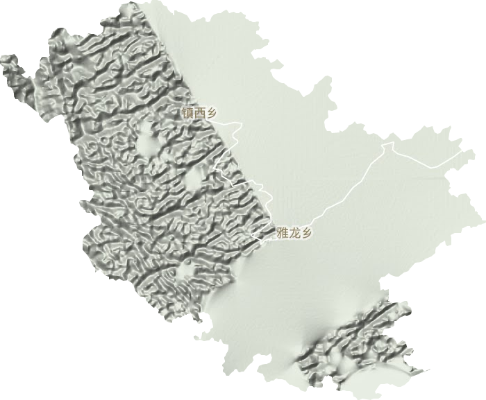雅龙乡地形地图