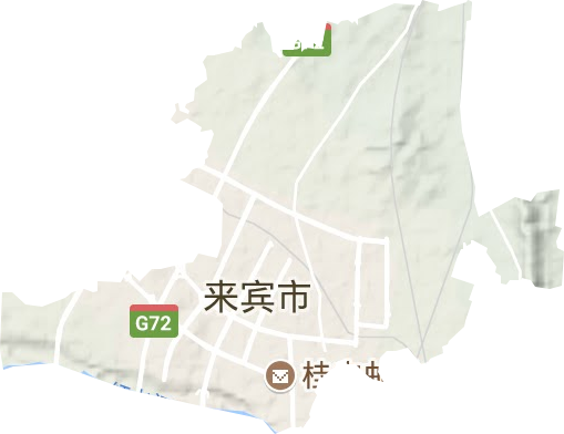 城北街道地形地图
