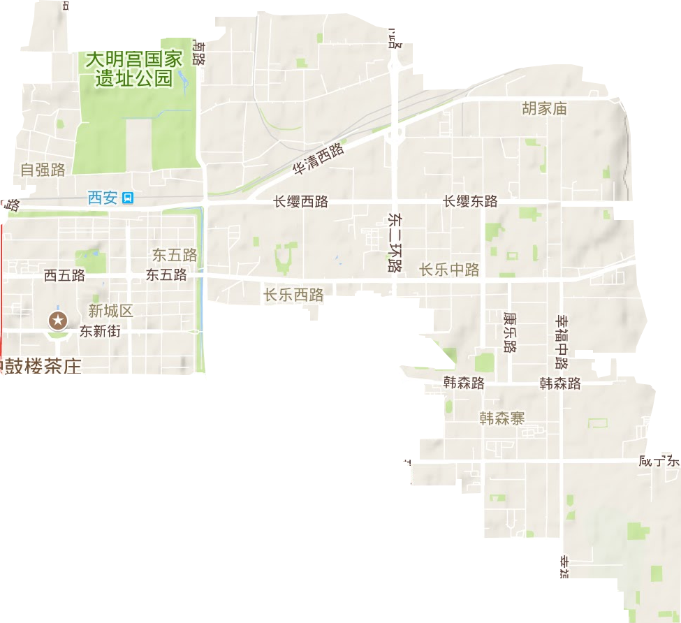 新城区地形地图