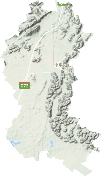 小平阳镇地形地图