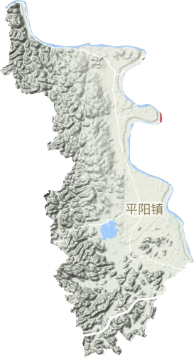 平阳镇地形地图