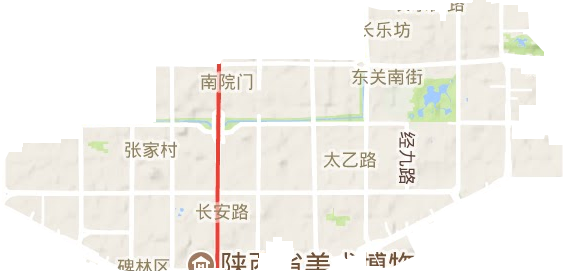 碑林区地形地图