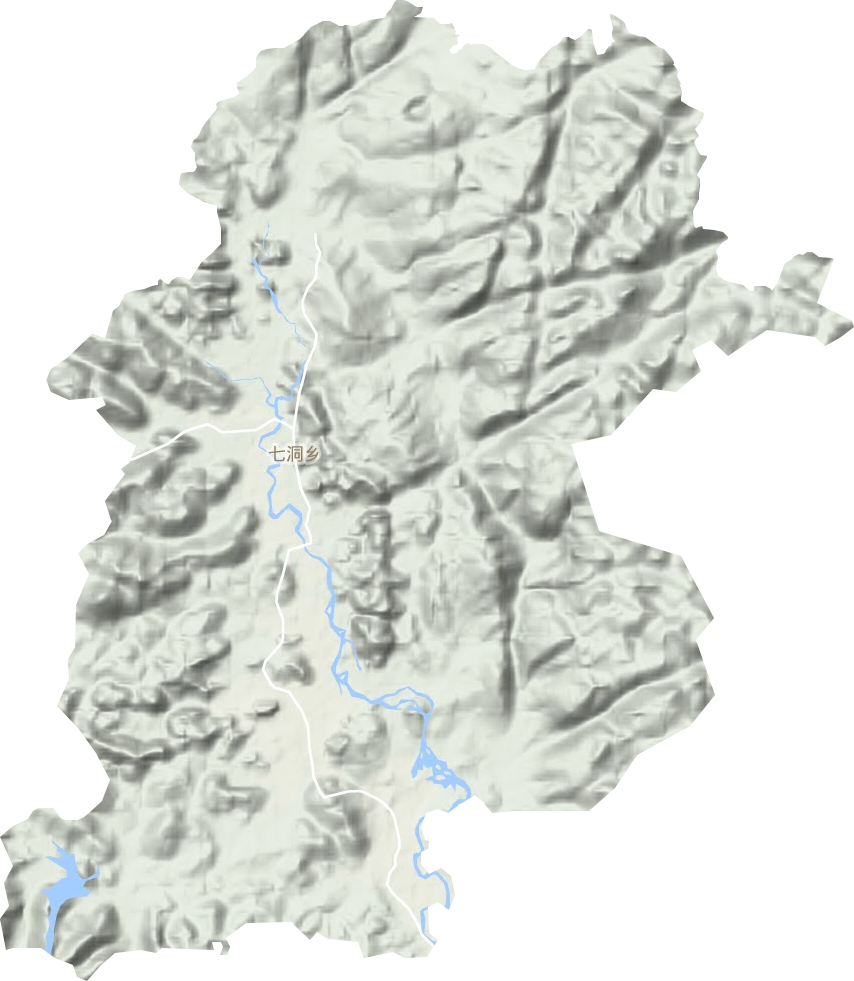 七洞乡地形地图