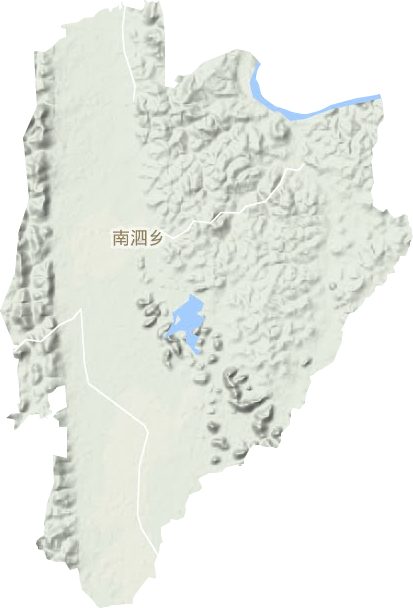 南泗乡地形地图