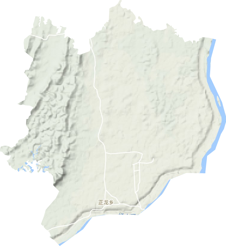 正龙乡地形地图