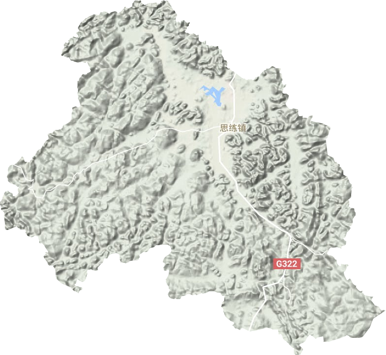 思练镇地形地图