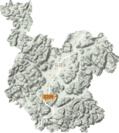 马泗乡地形地图