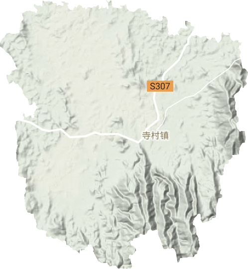寺村镇地形地图