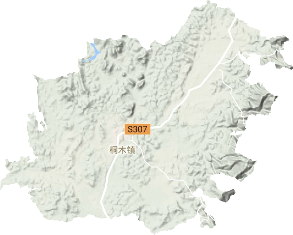 桐木镇地形地图