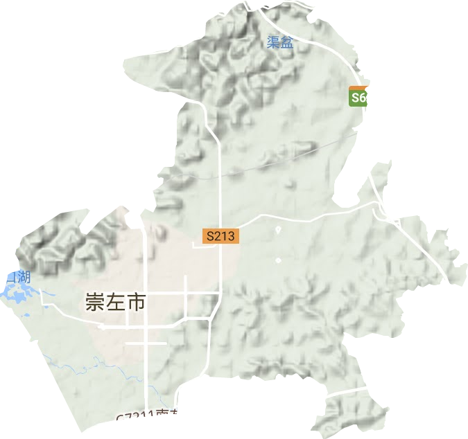 石景林街道地形地图