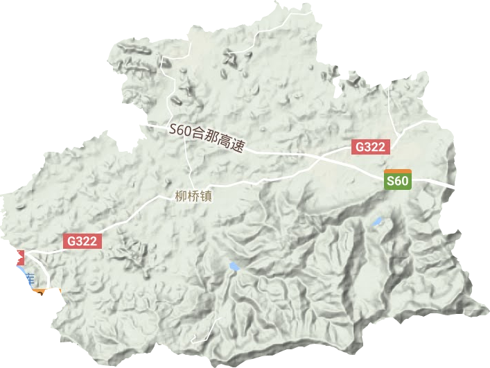 柳桥镇地形地图