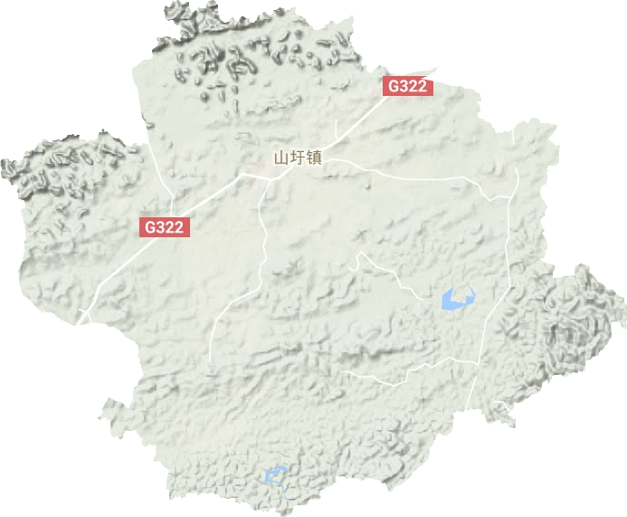 山圩镇地形地图