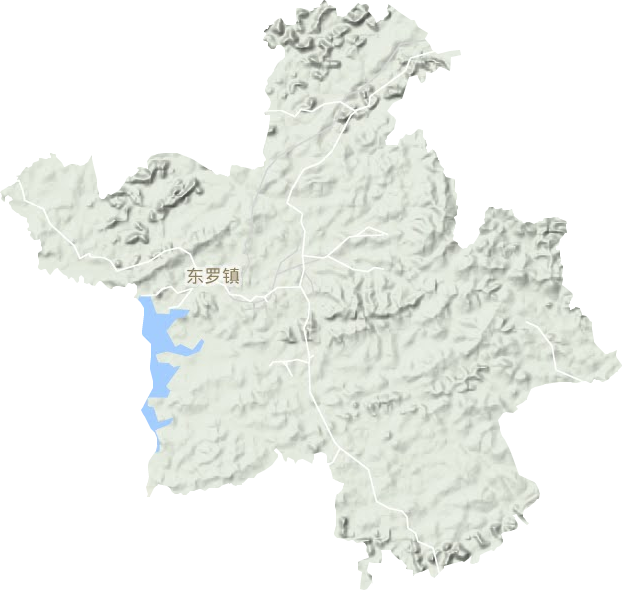 东罗镇地形地图