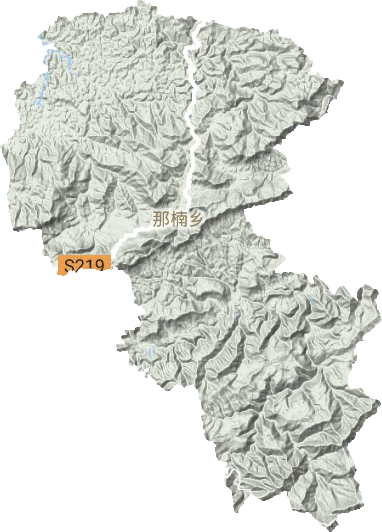那楠乡地形地图