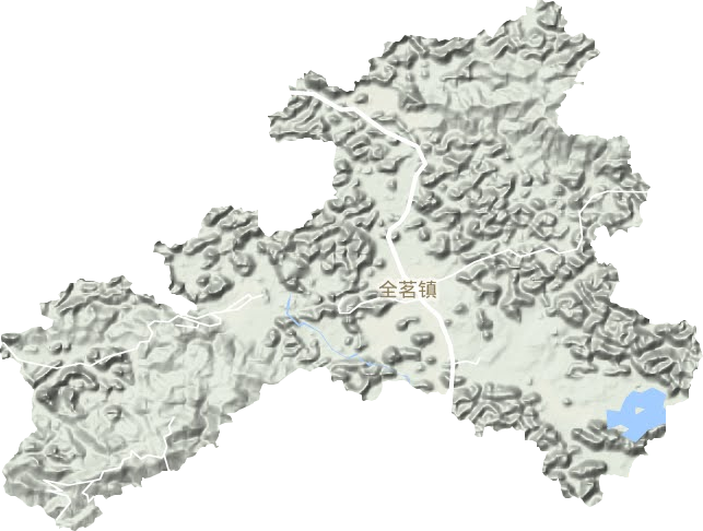 全茗镇地形地图